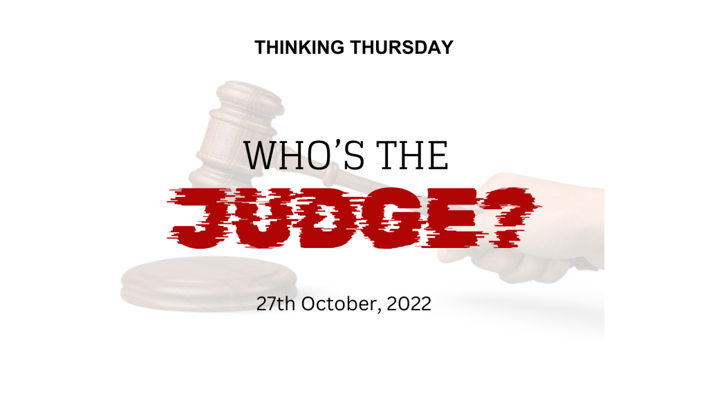 Who's the Judge?