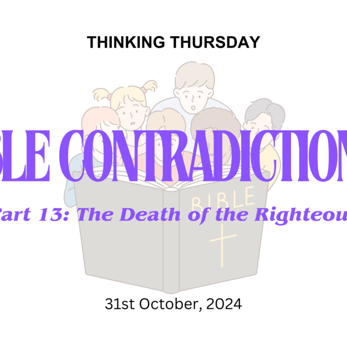 Bible Contradictions (Part 13)