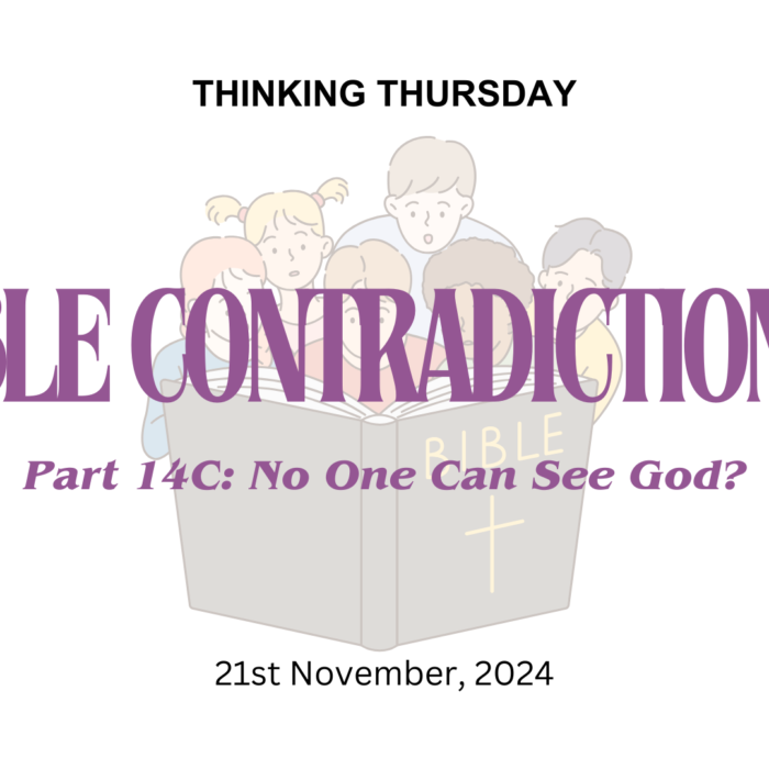 Bible Contradictions (Part 14 C)