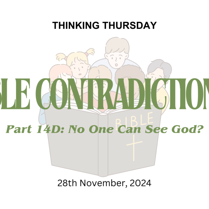Bible Contradictions (Part 14 D)