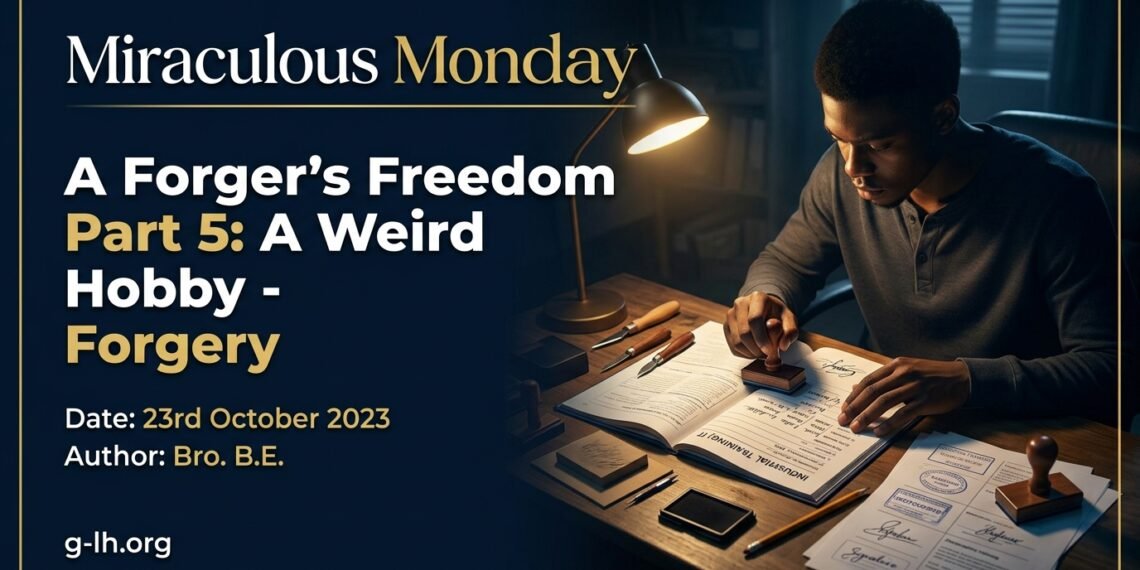 A FORGER'S FREEDOM (PART 5: A WEIRD HOBBY — FORGERY)