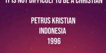 IT IS NOT DIFFICULT TO BE A CHRISTIAN