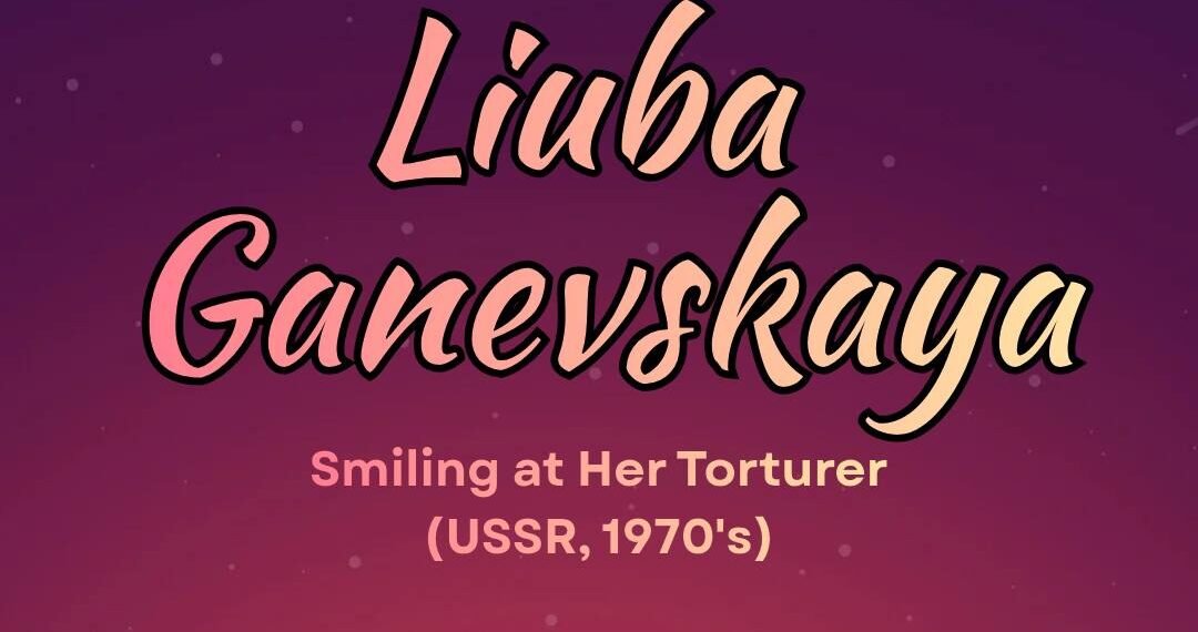 SMILING AT HER TORTURER