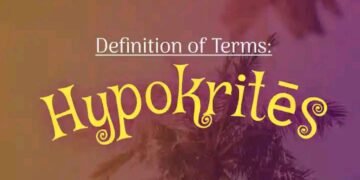 DEFINITION OF TERMS – HYPOCRITE