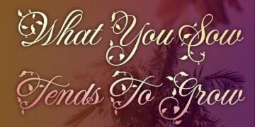 WHAT YOU SOW TENDS TO GROW