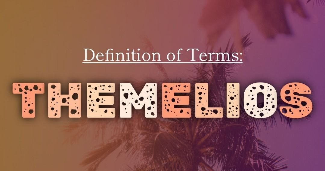 DEFINITION OF TERMS – FOUNDATION (THEMELIOS)