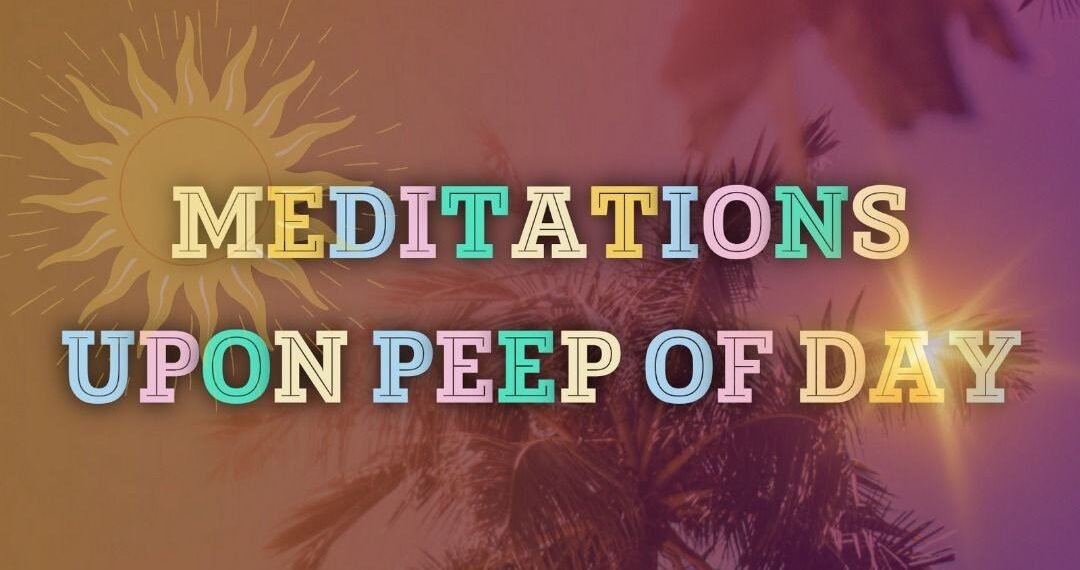 MEDITATIONS UPON PEEP OF DAY