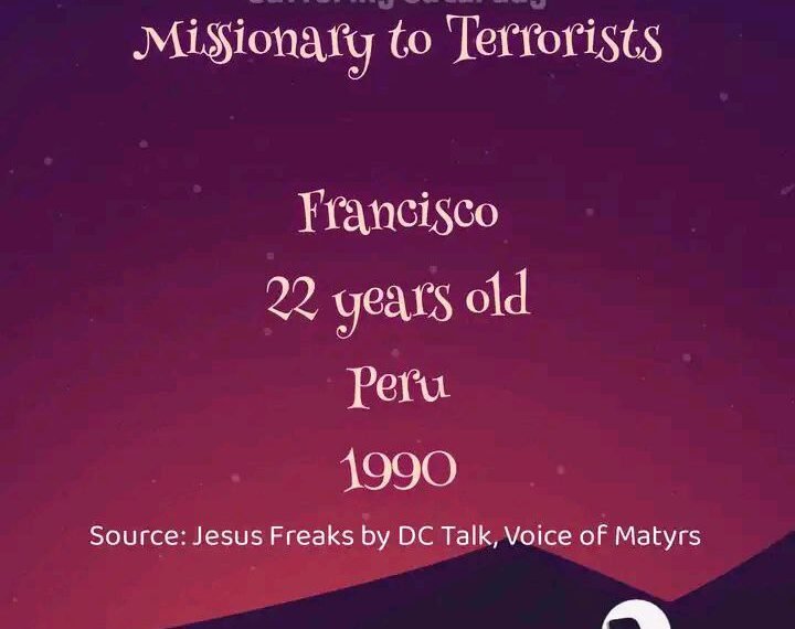 MISSIONARY TO TERRORISTS