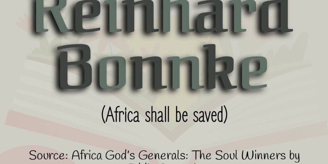 REINHARD BONNK (AFRICA SHALL BE SAVED) PART 5